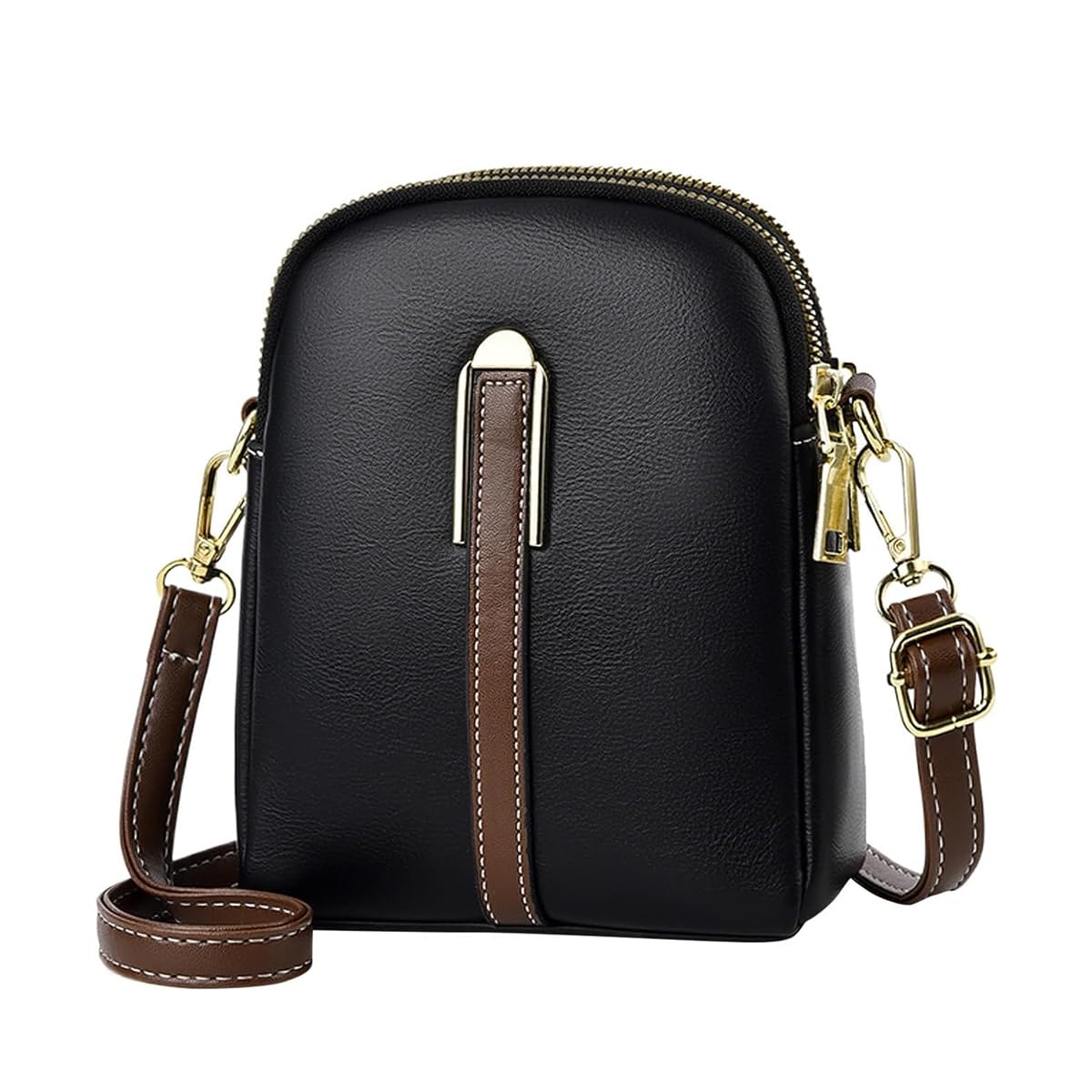 PALAY Sling Bag Stylish PU Women Crossbody Phone Bag Double Layer Daily Casual Shoulder Bag with Detachable Belt & Zipper Pouch Gift for Women PALAY Sling Bag Stylish PU Women Crossbody Phone Bag Double Layer Daily Casual Shoulder Bag with Detachable Belt & Zipper Pouch Gift for Women